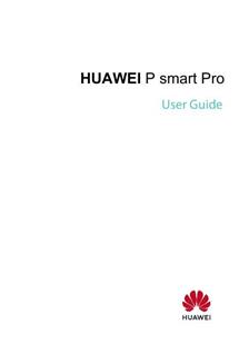 Huawei P Smart Pro manual. Tablet Instructions.